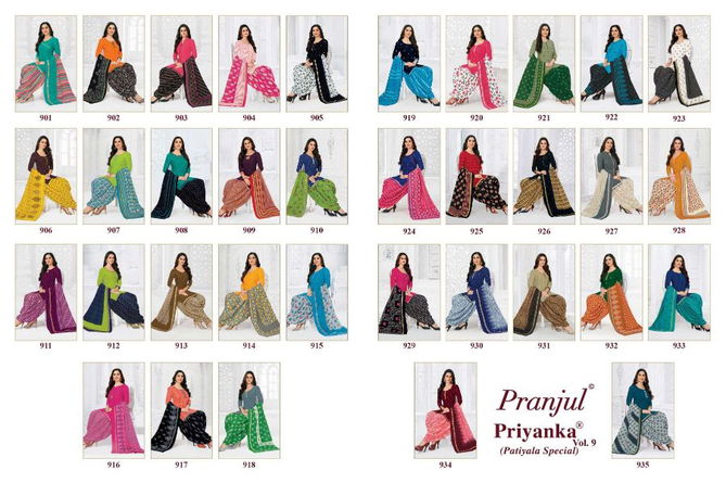 Pranjul Priyanka 9 Latest Fancy Designer Regular Casual Wear Printed Readymade Collection
